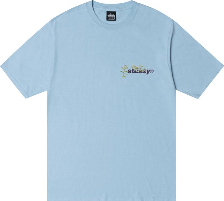 Stussy Bokay Pigment Dyed Tee 'Sky Blue', blue