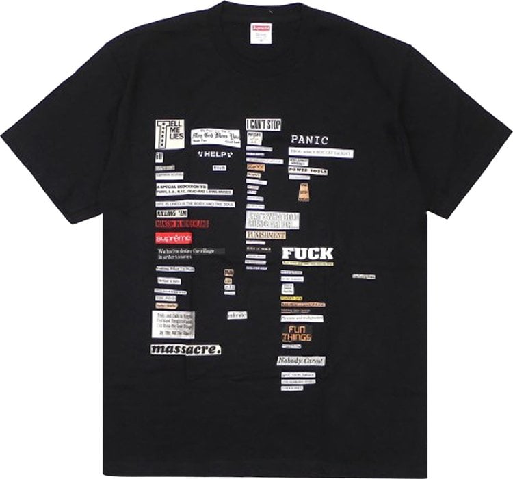 Supreme Cutouts Tee 'Black', Black