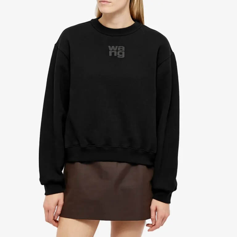 Alexander Wang Essential Crew Sweatshirt, black