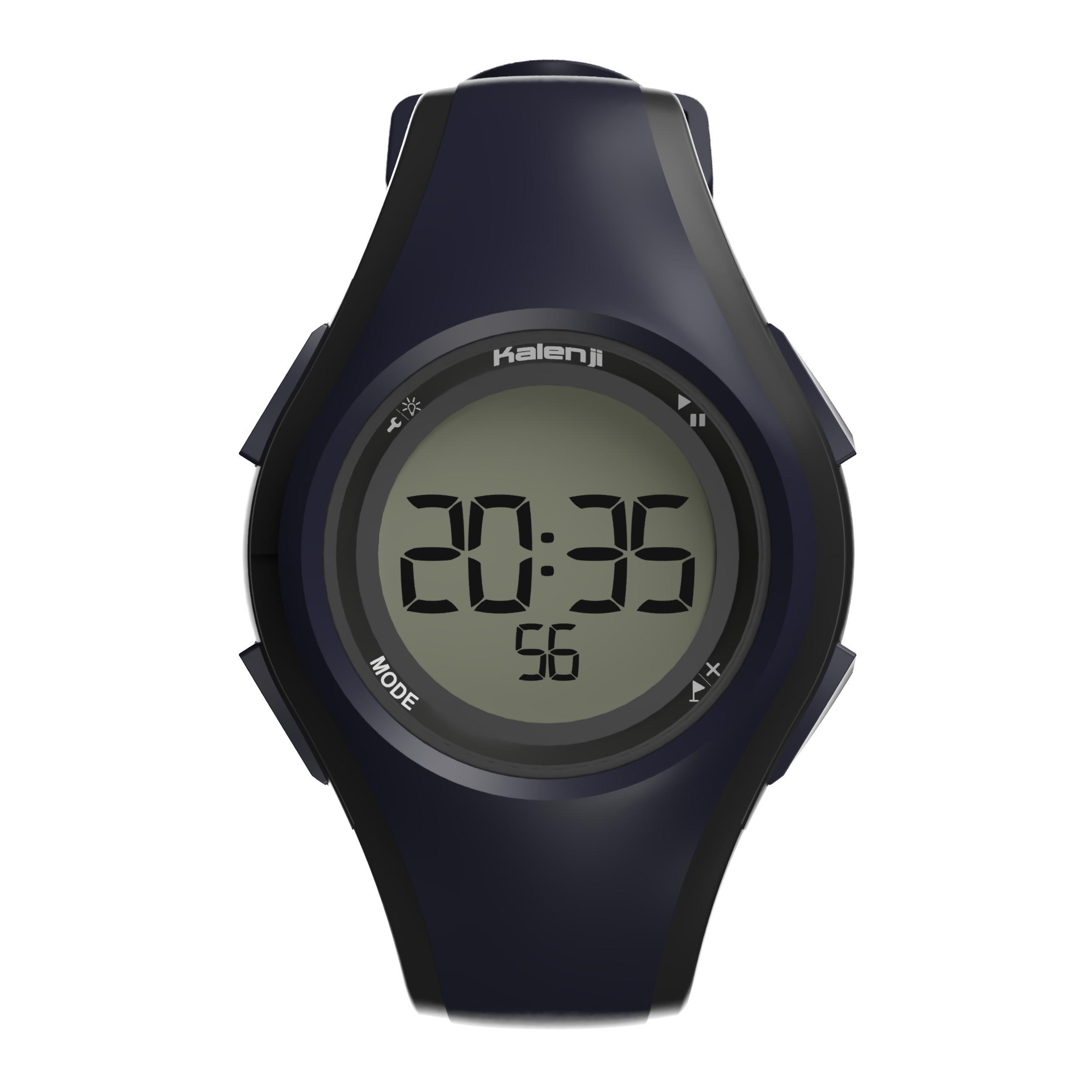 Sports watch stopwatch W200 M blue KALENJI, dark blue