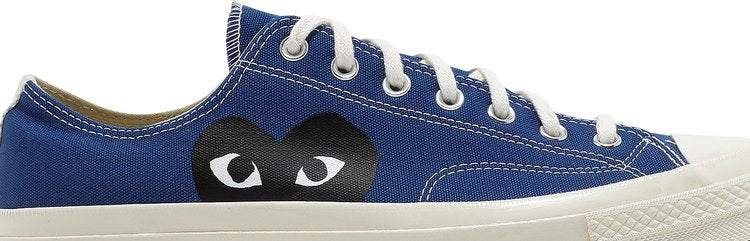 حذاء رياضي كونفيرس Comme des Garçons PLAY x Chuck 70 Low Blue Quartz، أزرق