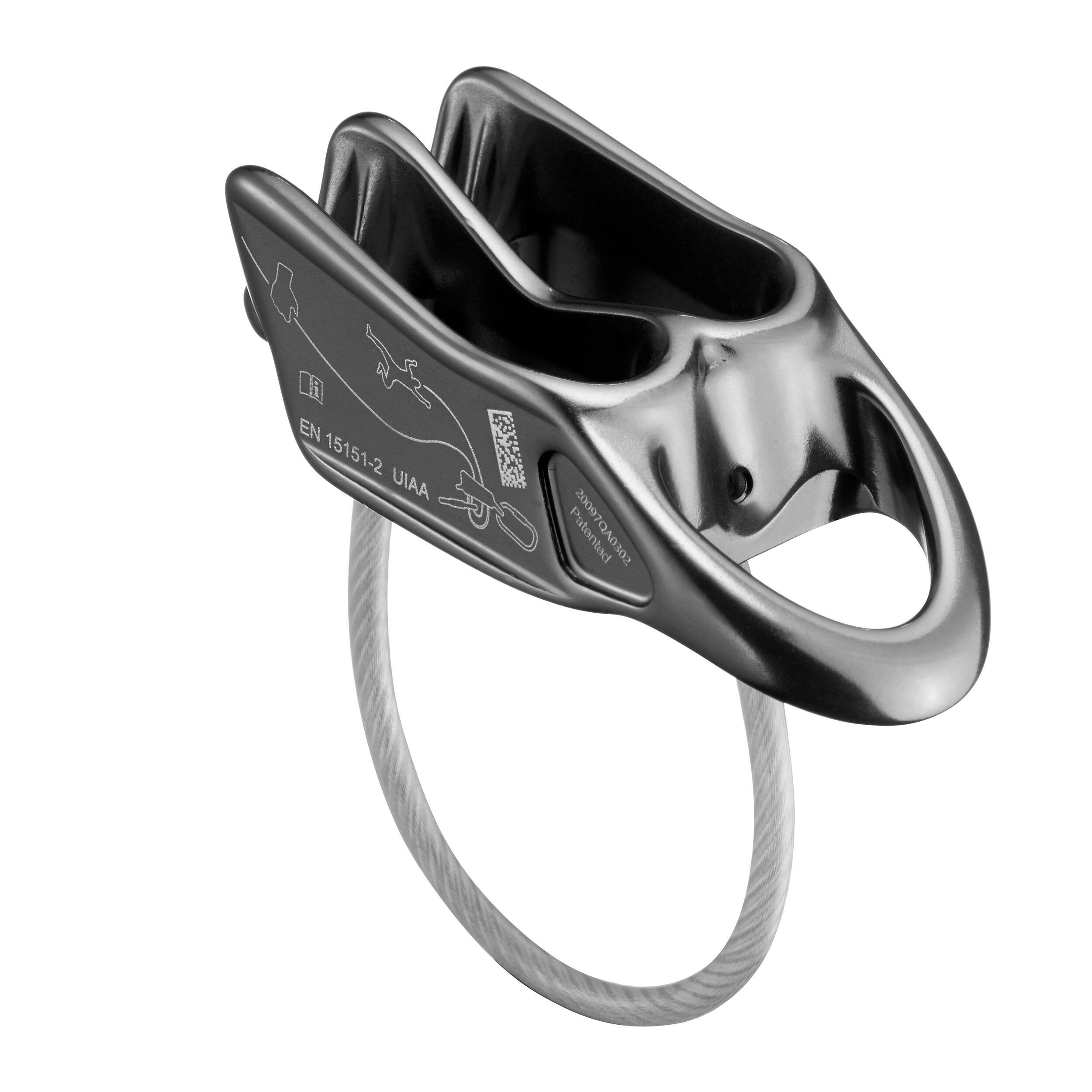 Petzl Reverso belay system, gray