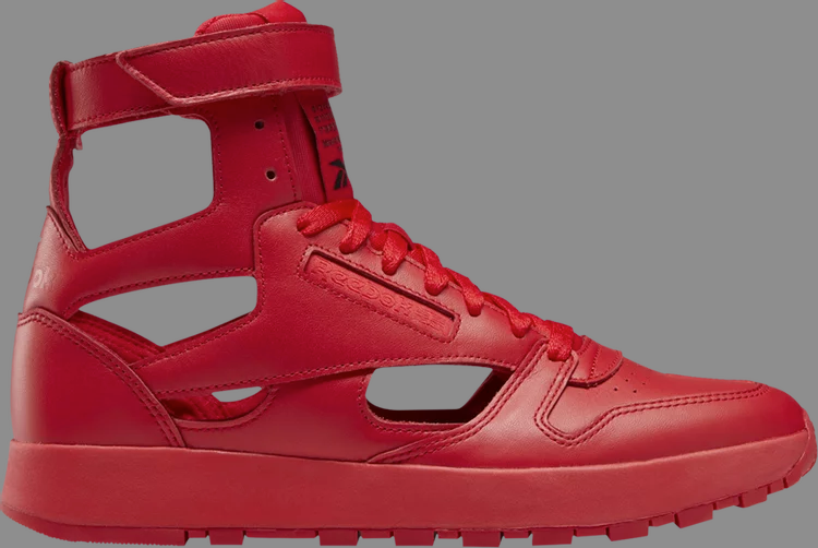 حذاء رياضي من ريزبوك Maison Margiela x Classic Leather Tabi High 'vector Red' باللون الأحمر