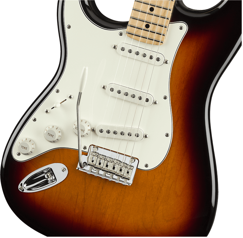 Fender Player Stratocaster Left-handed 2022 3-Tone Sunburst with Maple Fingerboard