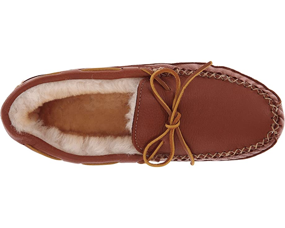 Sheepskin Lined Moose Slipper Minnetonka, Carmel Moose