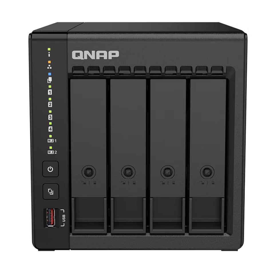 Network storage QNAP TS-464C2, 4-disk, 8 GB, 4 TB disk, black