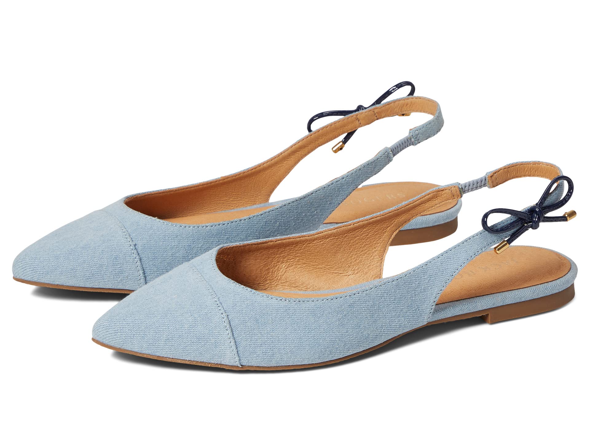 Shoes Jack Rogers, Serena Slingback Cap Toe Denim