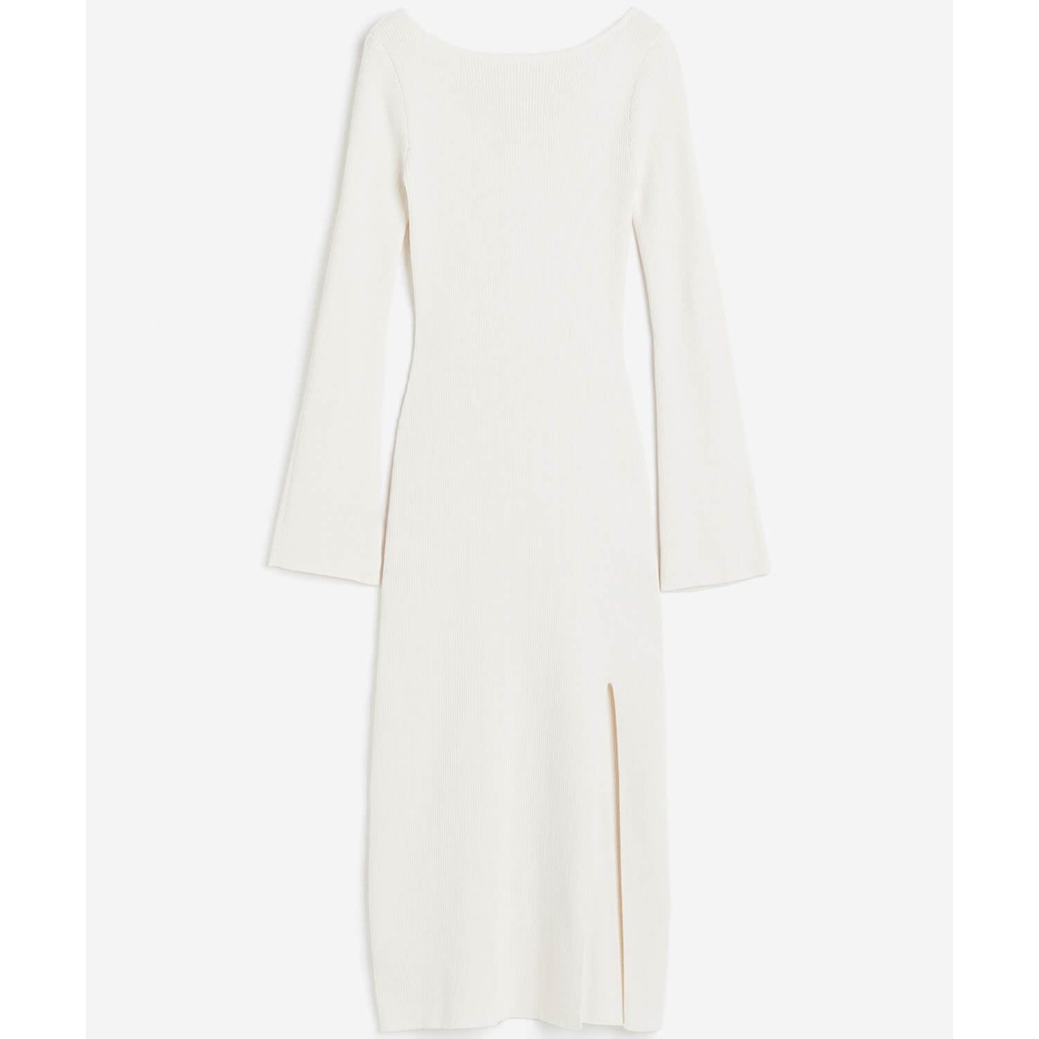 H&M Rib-knit Bodycon dress, cream