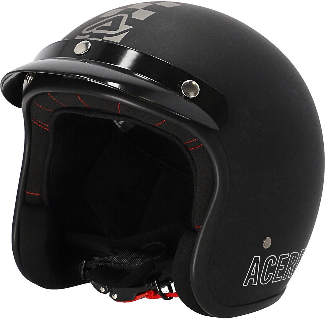 Acerbis Skodela jet helmet, black