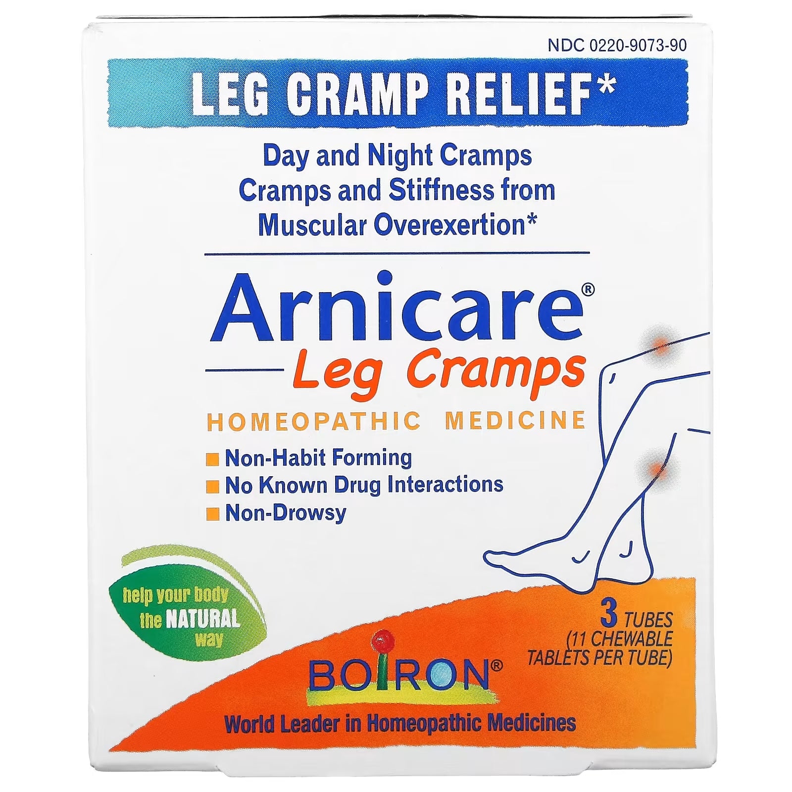 Leg Cramp Relief Boiron Arnicare, 11 tablets per tube