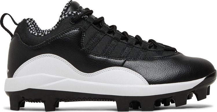 Air Jordan 10 Retro MCS Low Black White Cleats