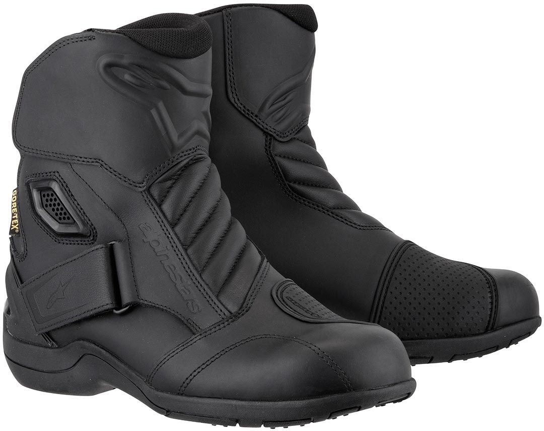 حذاء دراجات نارية Alpinestars New Land Gore-Tex باللون الأسود