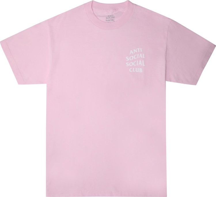 Anti Social Social Club Logo 2 T-Shirt 'Pink', Pink