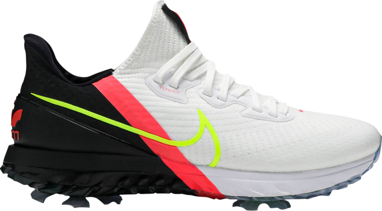 Nike Air Zoom Infinity Tour Golf Wide 'White Crimson Volt' Cleats, White