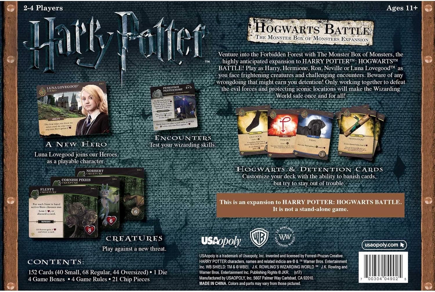 Board game USAOPOLY Hogwarts Battle The Monster Box of Monsters Expansion