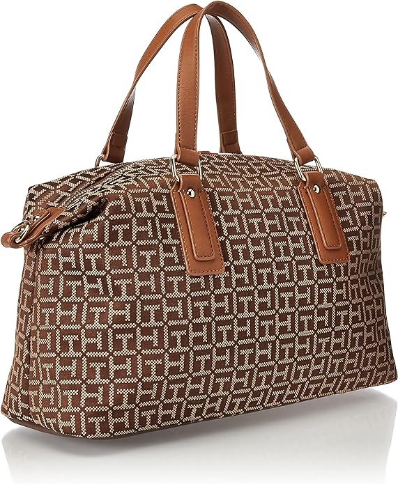 Women's Tommy Hilfiger Jaden Satchel Crossbody Bag, Chestnut/Tannin