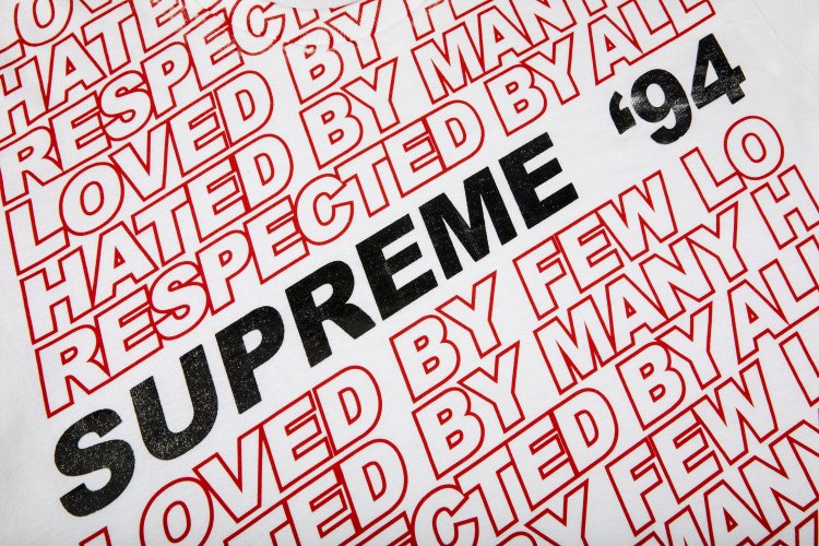 تي شيرت Supreme Respected Tee 'White'، أبيض