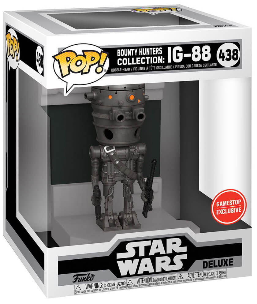 Funko POP! Deluxe: Star Wars Bounty Hunter IG-88 Metallic