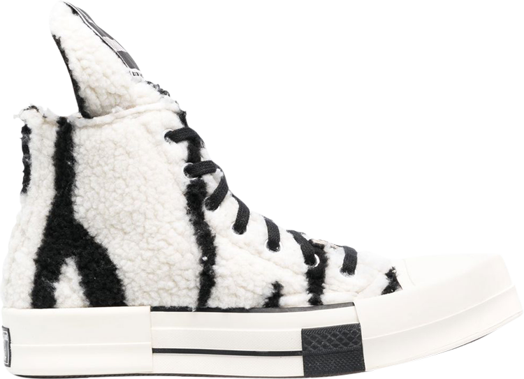 Converse Rick Owens x DRKSHDW TURBODRK Chuck 70 High Zebra sneakers, white