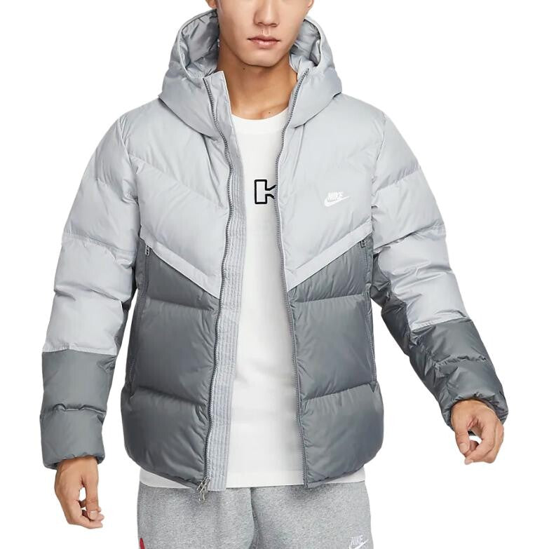 Men's Storm-FIT Light Gray Down Jacket Nike