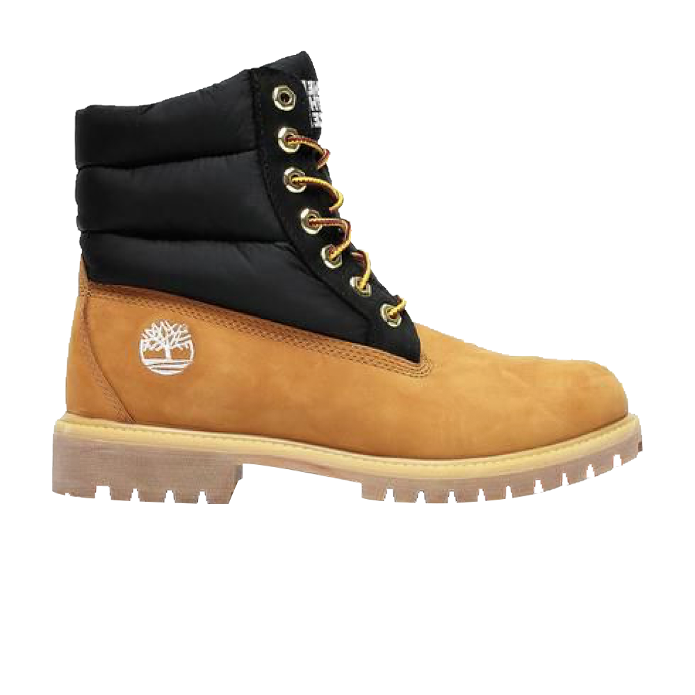 حذاء Timberland Premium مقاس 6 بوصات من The North Face x Nuptse، بني