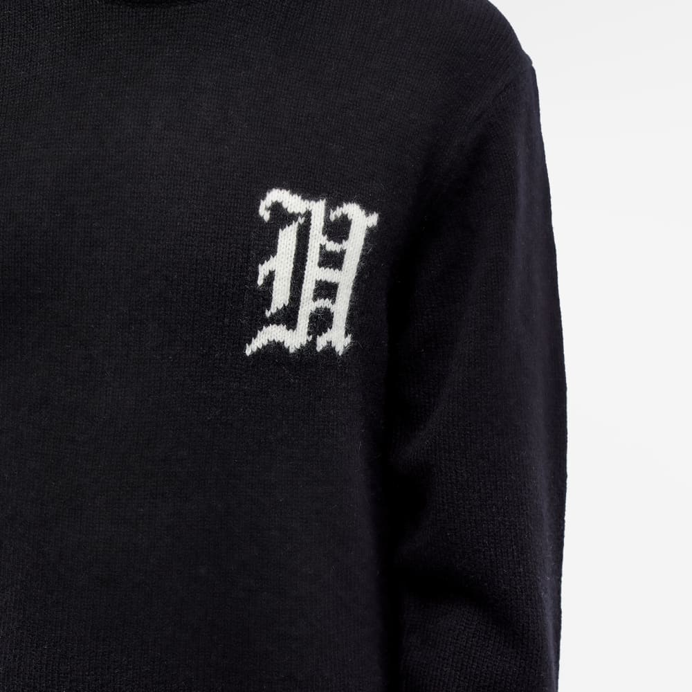 Han Kjobenhavn Intarsia Logo Crew Neck Sweater, Black