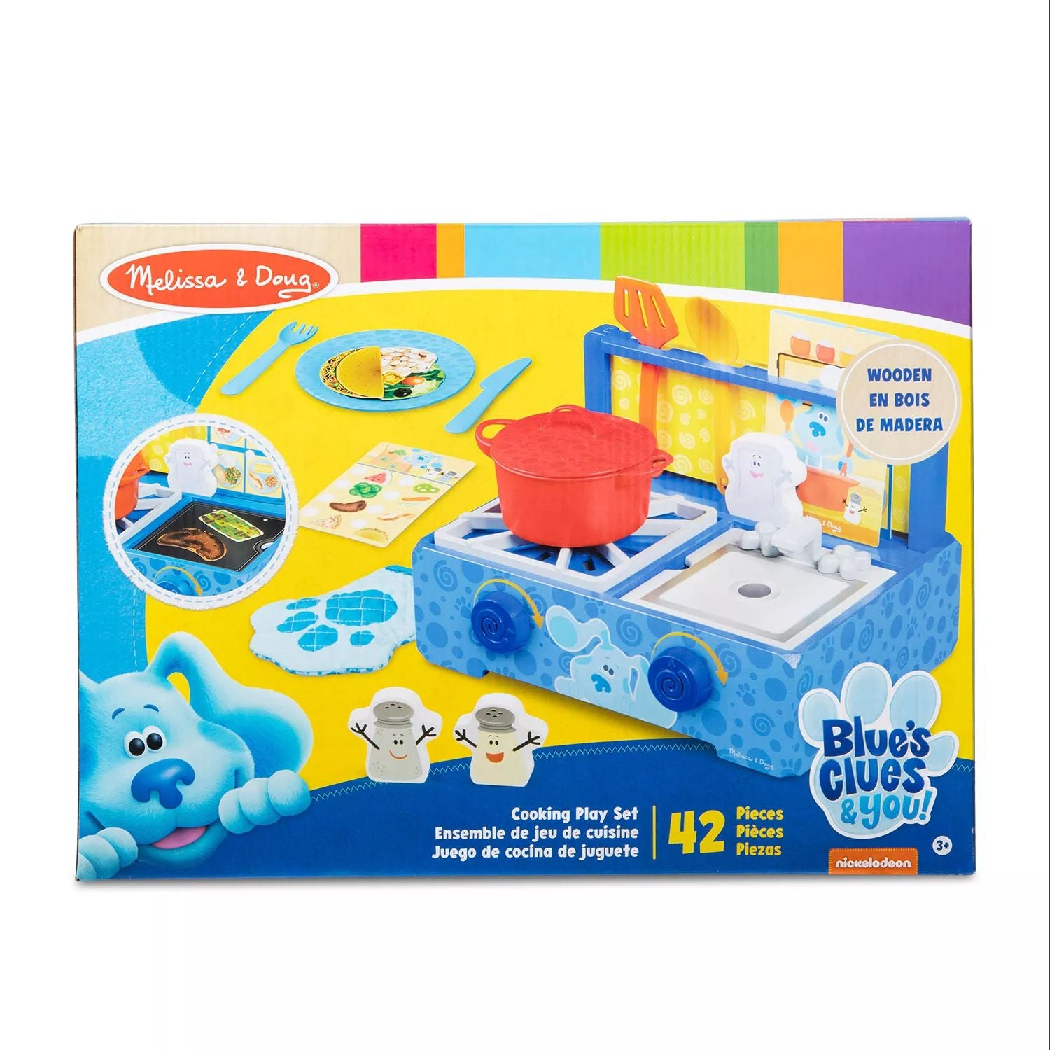 Melissa & Doug Blue and You Wooden Cooking Set Melissa & Doug