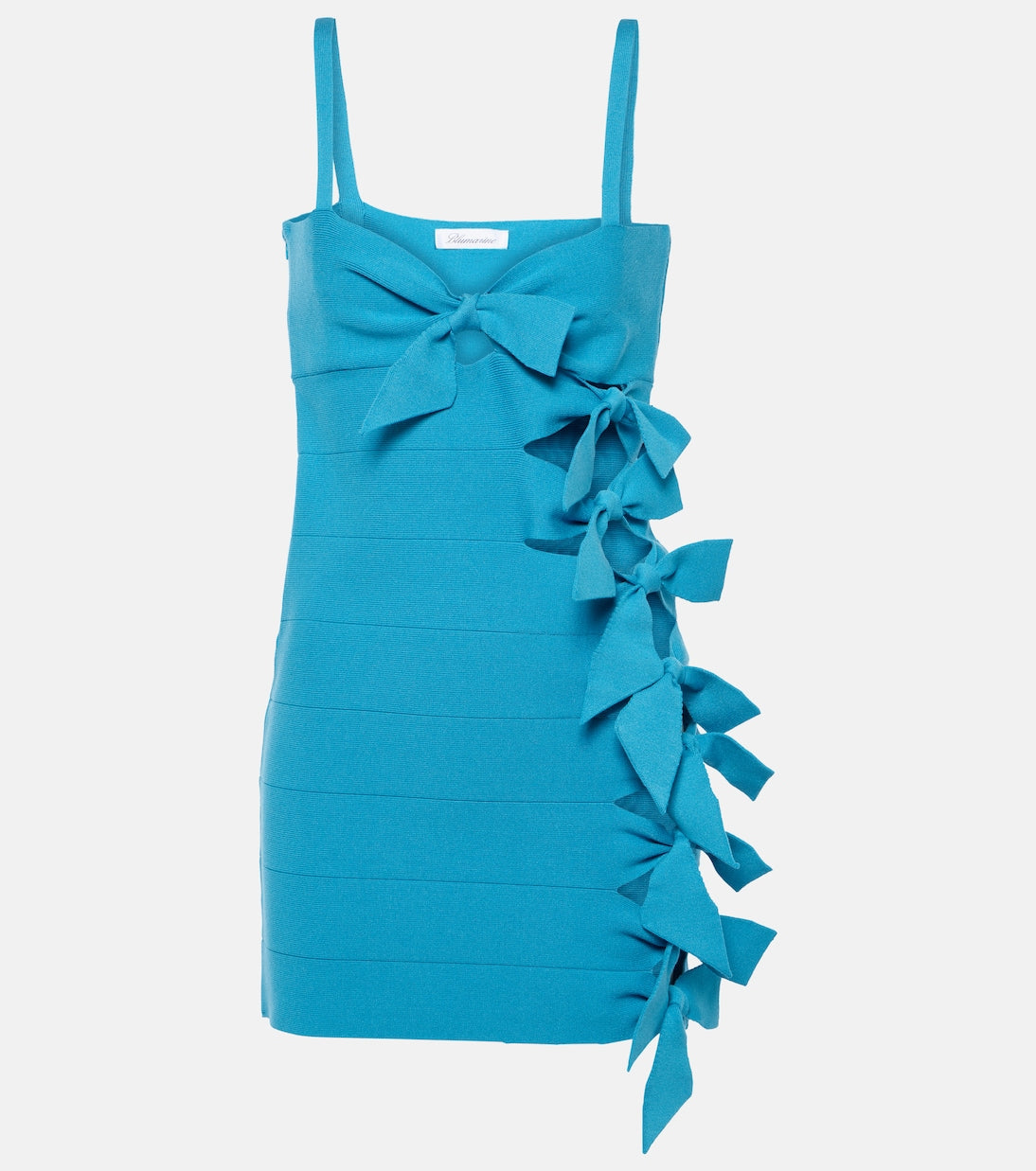 Mini dress with bow Blumarine, blue