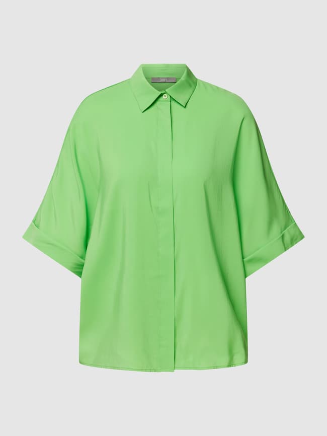 Jake*s Collection Raglan Short Sleeve Blouse, Green