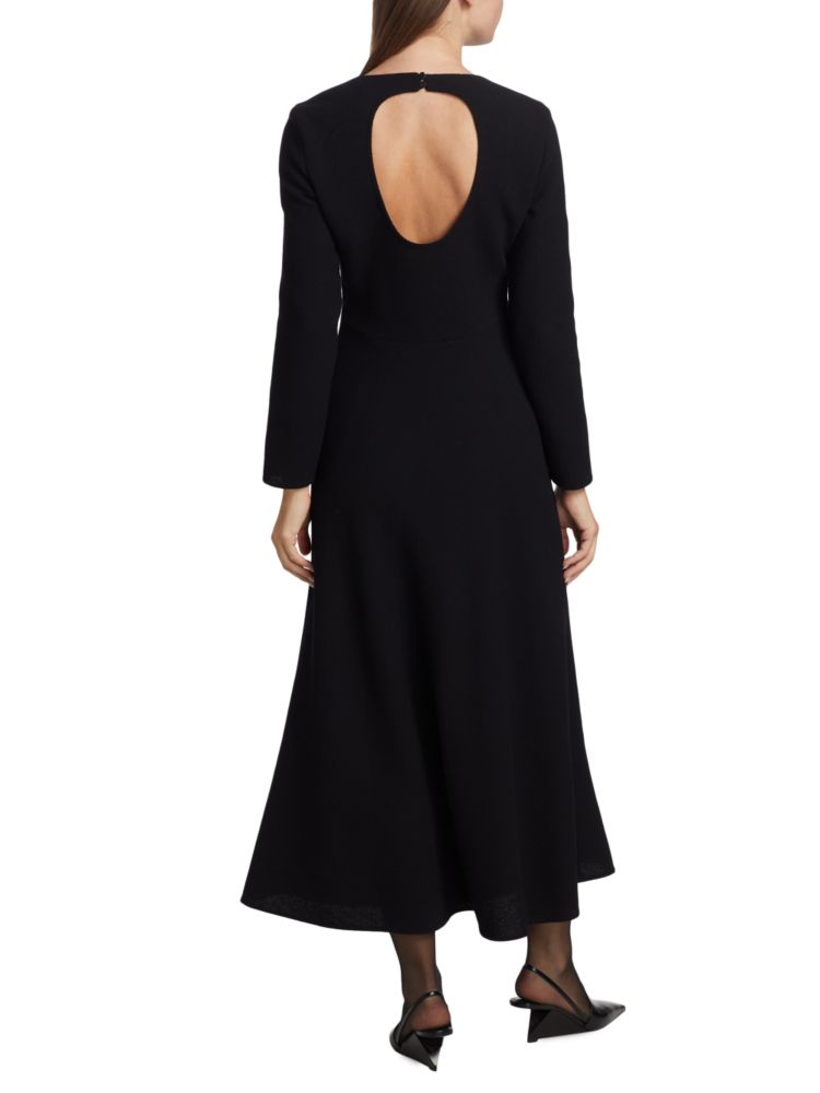 A-line dress with cutout back Lafayette 148 New York, black