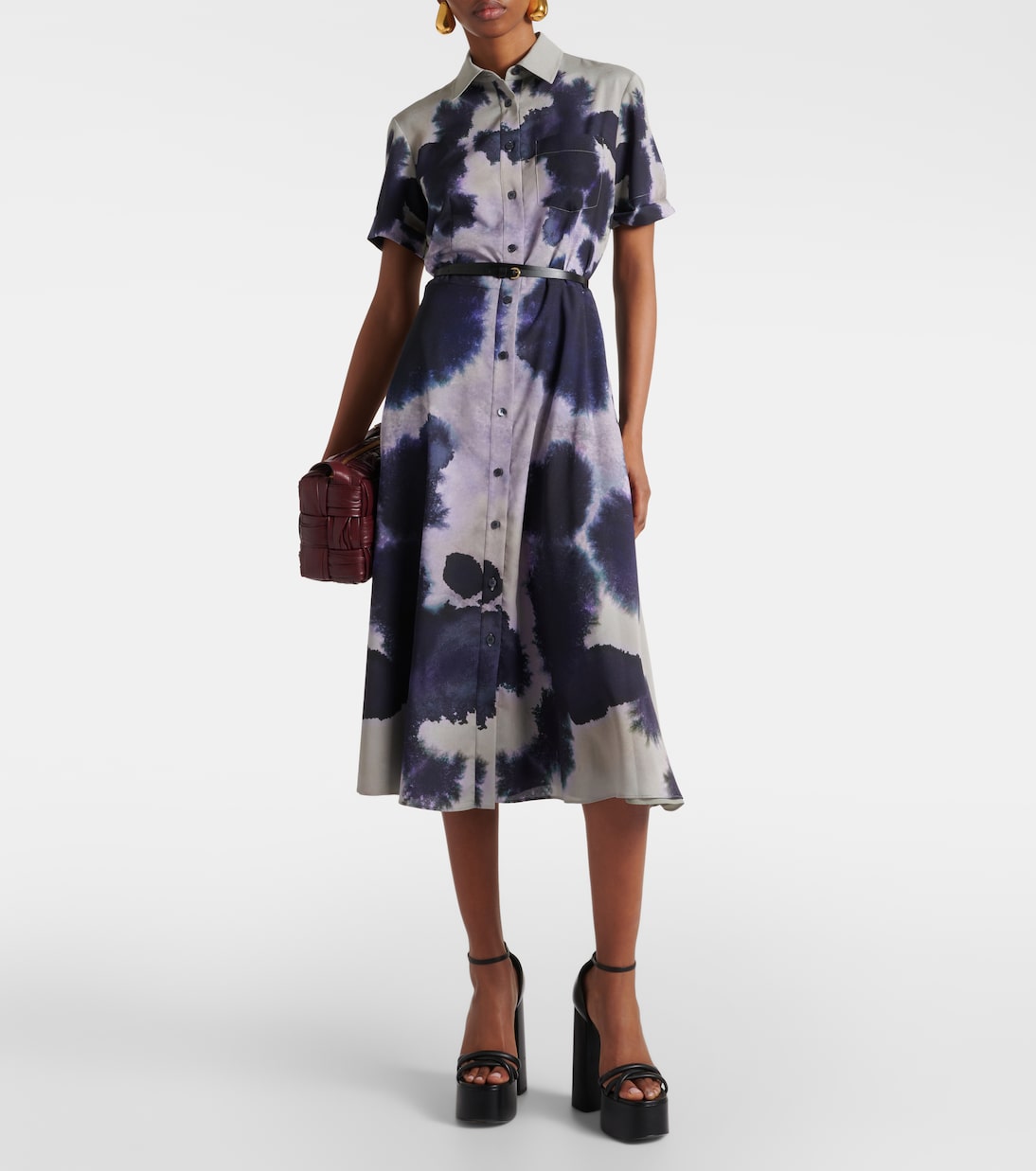 Kiera midi dress with Altuzarra print, multicolor