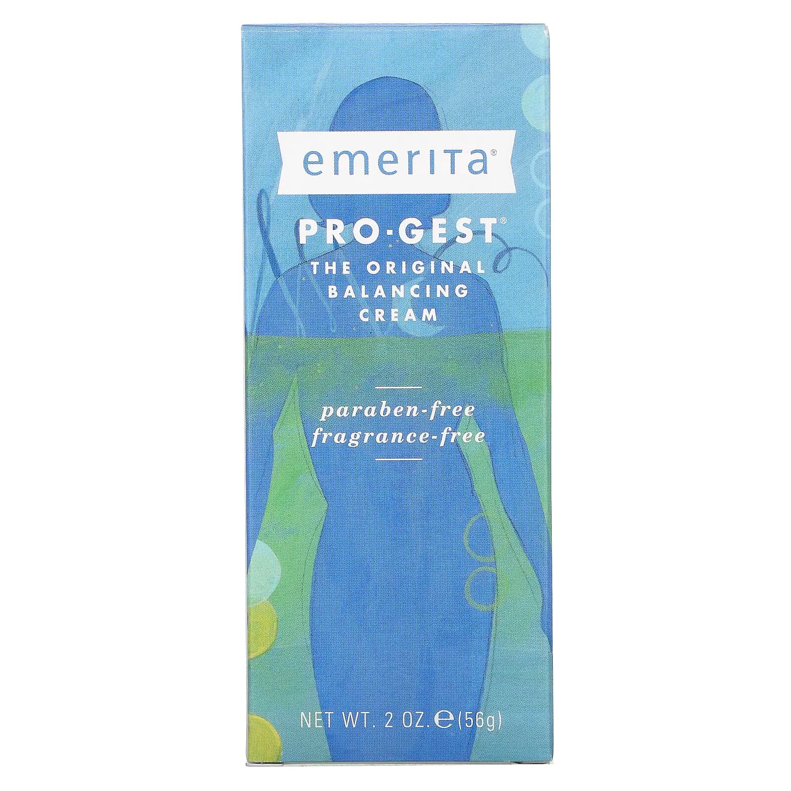 Emerita, Pro-Gest, Progesterone Cream, Unscented, 2 oz (56 g)