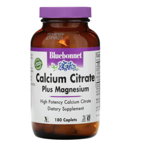 Calcium Magnesium Citrate, 180 Capsules Bluebonnet Nutrition