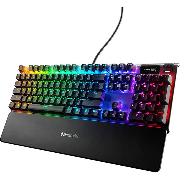 Wired gaming keyboard SteelSeries Apex 7, Blue Switch, black