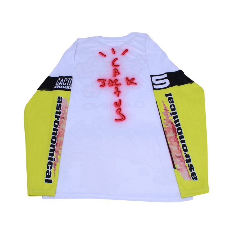 Cactus Jack by Travis Scott The Scotts Gaming II Long-Sleeve Jersey 'White', white