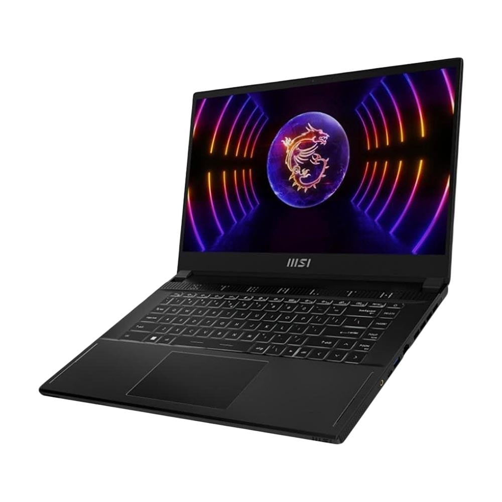 كمبيوتر محمول للألعاب MSI Stealth 15 A13VF مقاس 15.6 بوصة وذاكرة 32 جيجابايت/512 جيجابايت ومعالج i5-13420H ومعالج RTX 4060 بلون أسود ولوحة مفاتيح إنجليزية