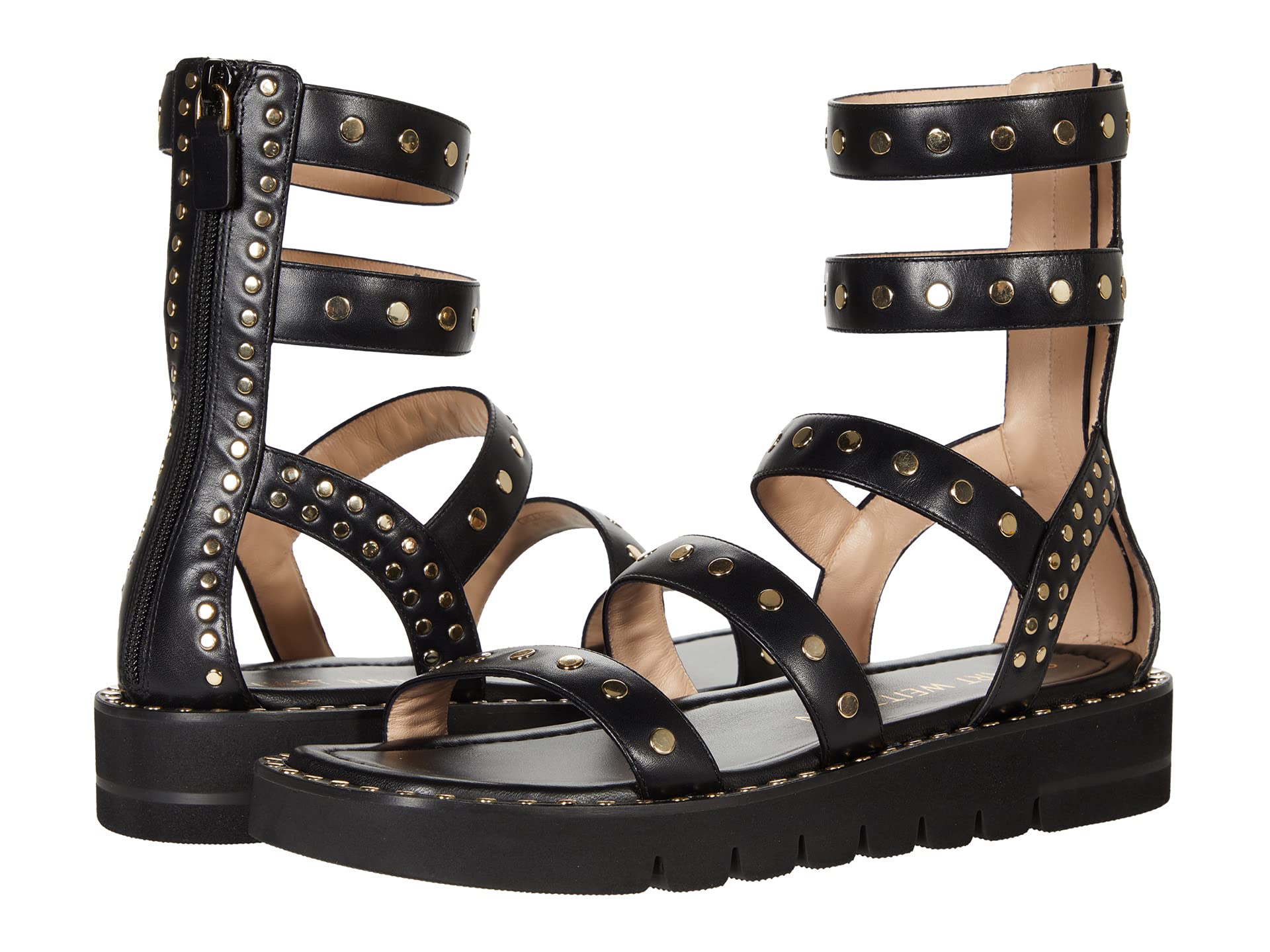 Stuart Weitzman Gala Lift Studs Sandal