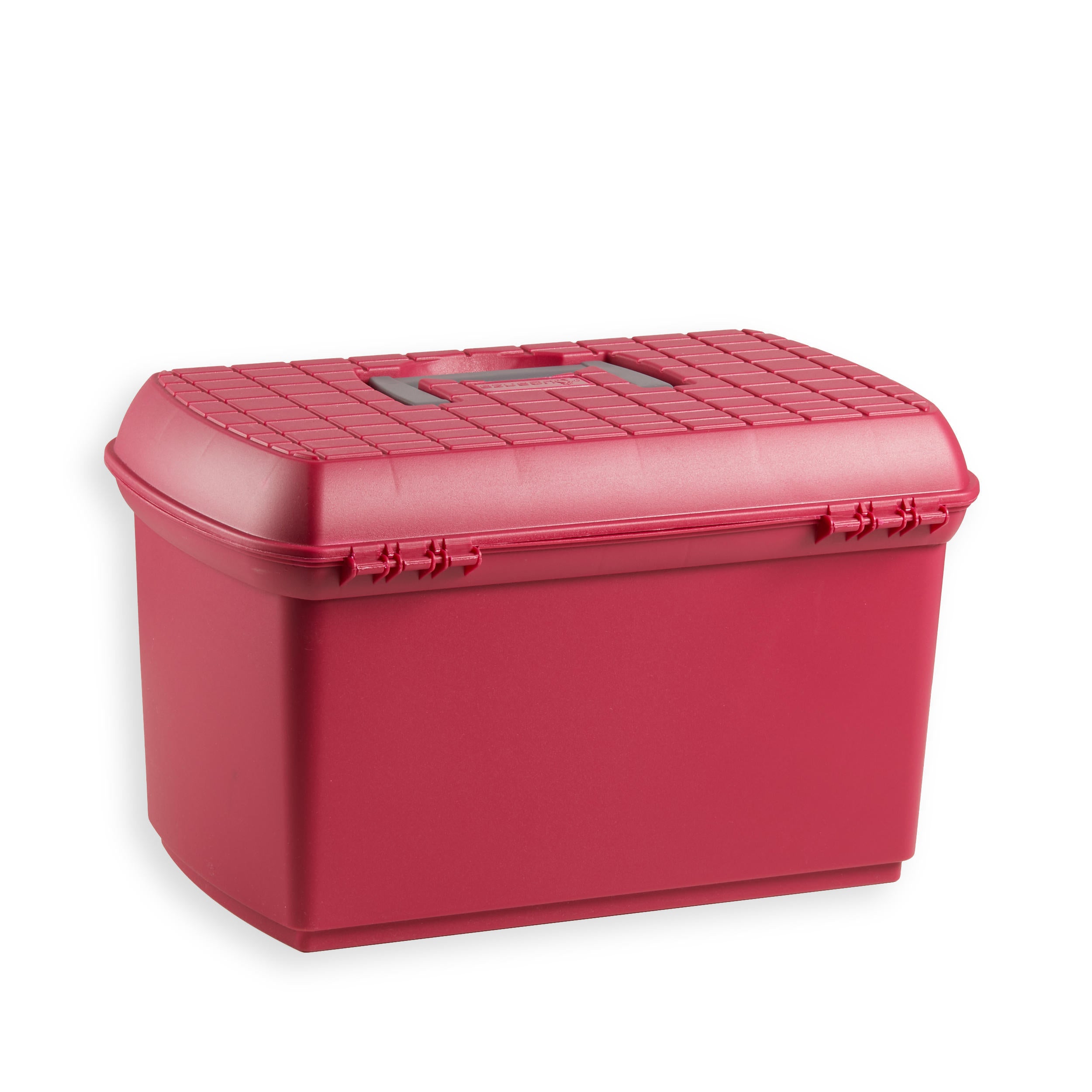 Fouganza GB 500 horse brush storage box, red