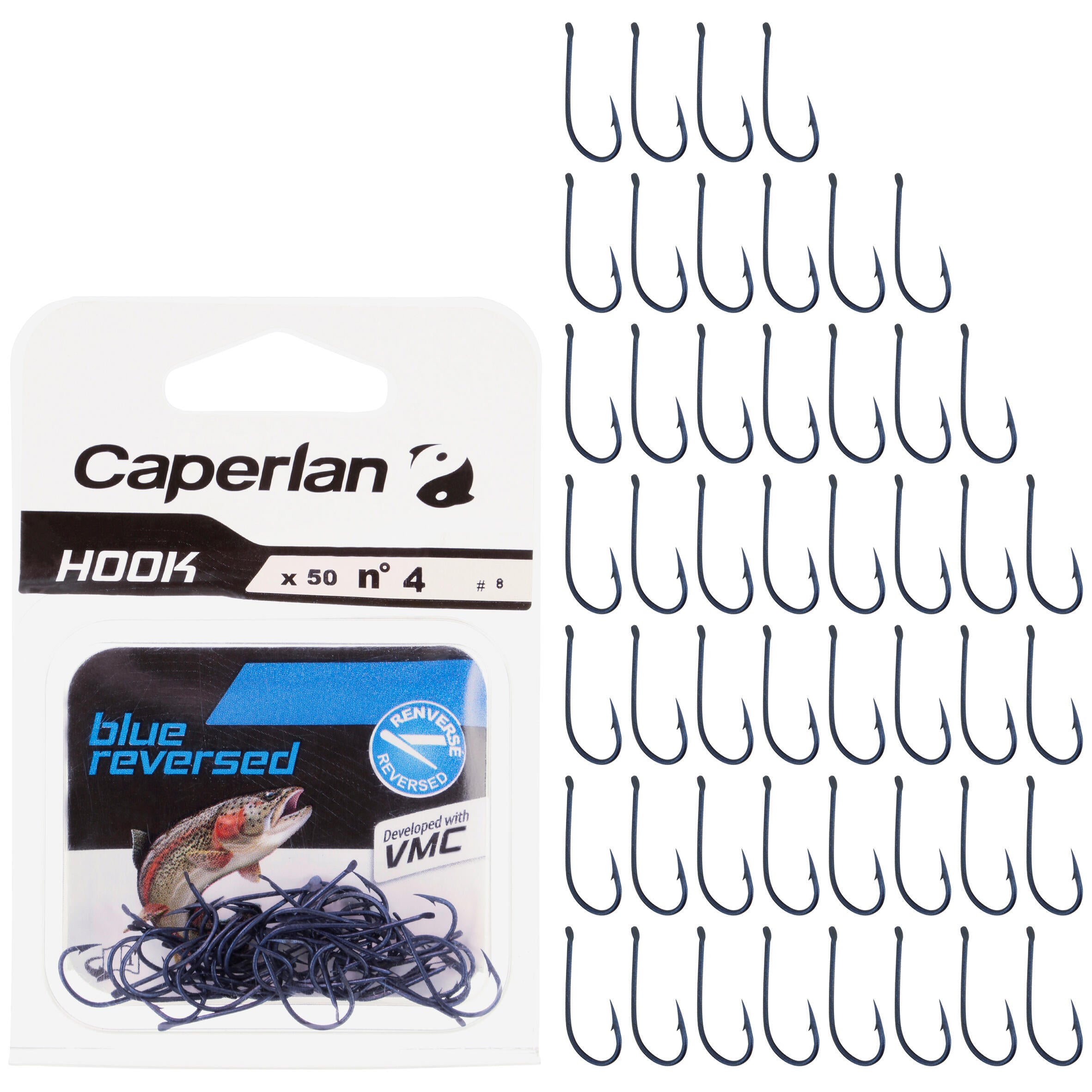 Fishing hook Single hook blue crossed CAPERLAN