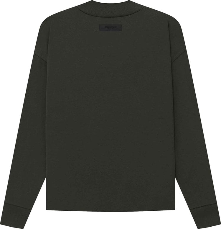 Fear of God Essentials Long-Sleeve Tee 'Off Black', black