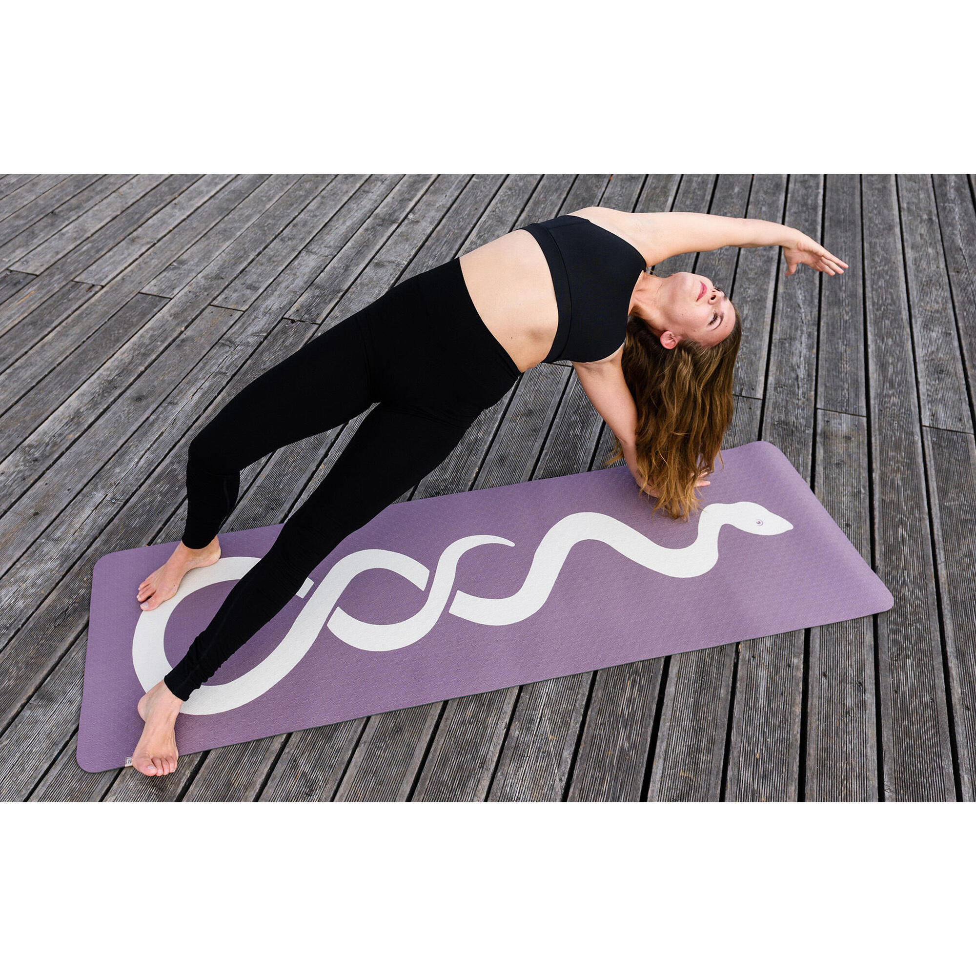 Yoga mat YOGISTAR Pro Art Collection, dark gray