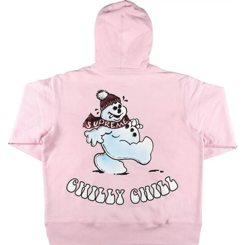 Supreme Snowman Hoodie, Light Pink