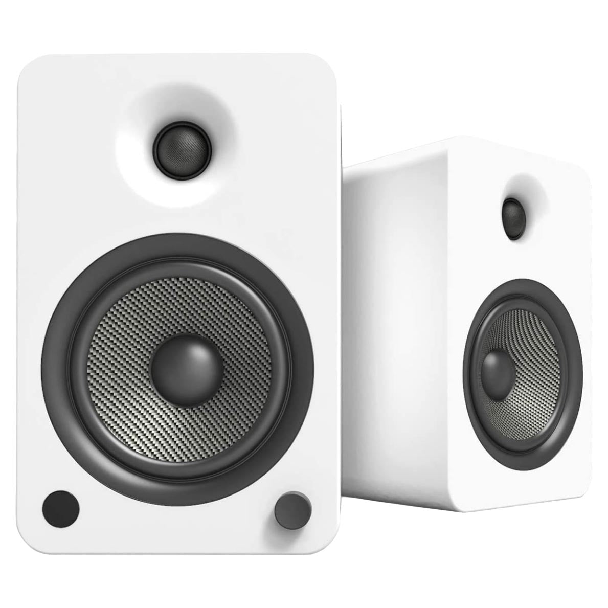 Bookshelf speakers Kanto YU6 with stands SE6, 2 pcs., white