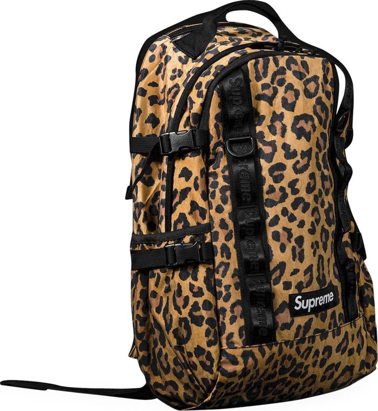 Supreme Backpack Leopard, brown