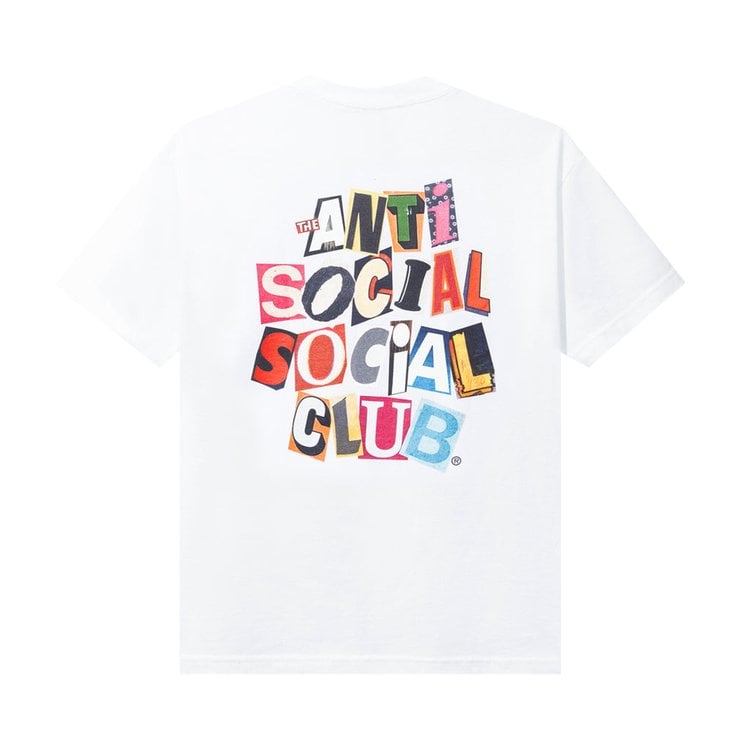 T-shirt Anti Social Social Club Torn Pages Of Our Story, white