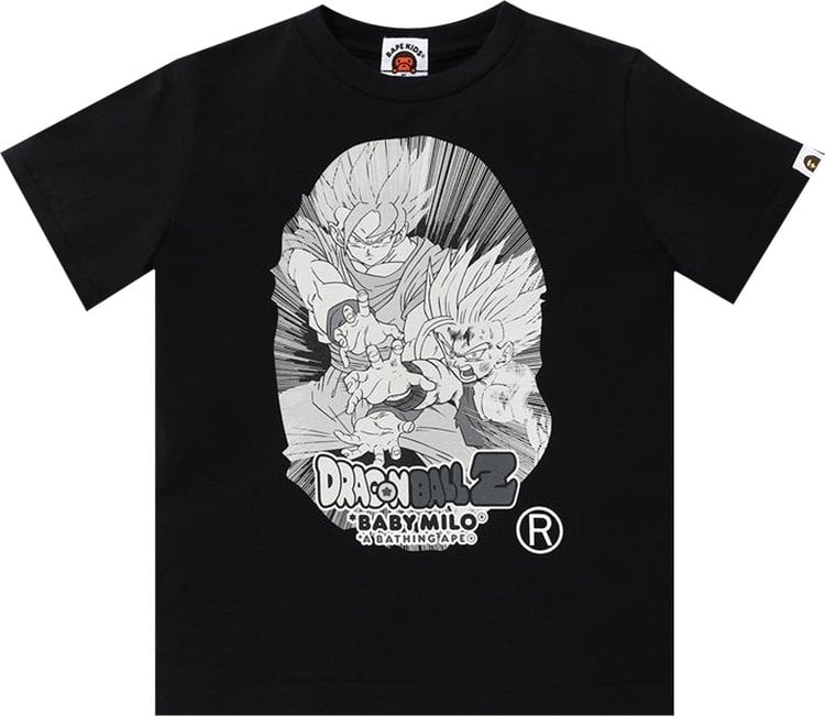 تي شيرت BAPE x Dragon Ball Z Big Ape Head باللون الأسود