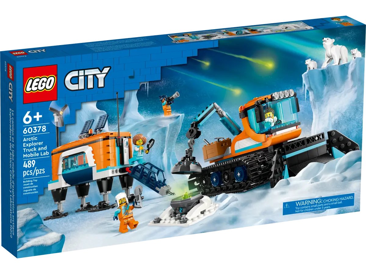 Lego City Arctic Explorer Truck And Mobile Lab 60378, 489 pieces