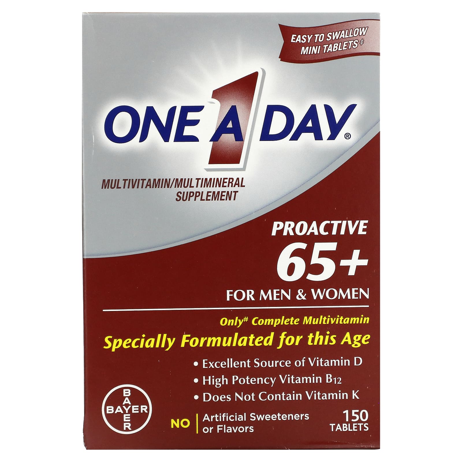 One-A-Day Multivitamin Supplement for Men and Women, 150 Tablets