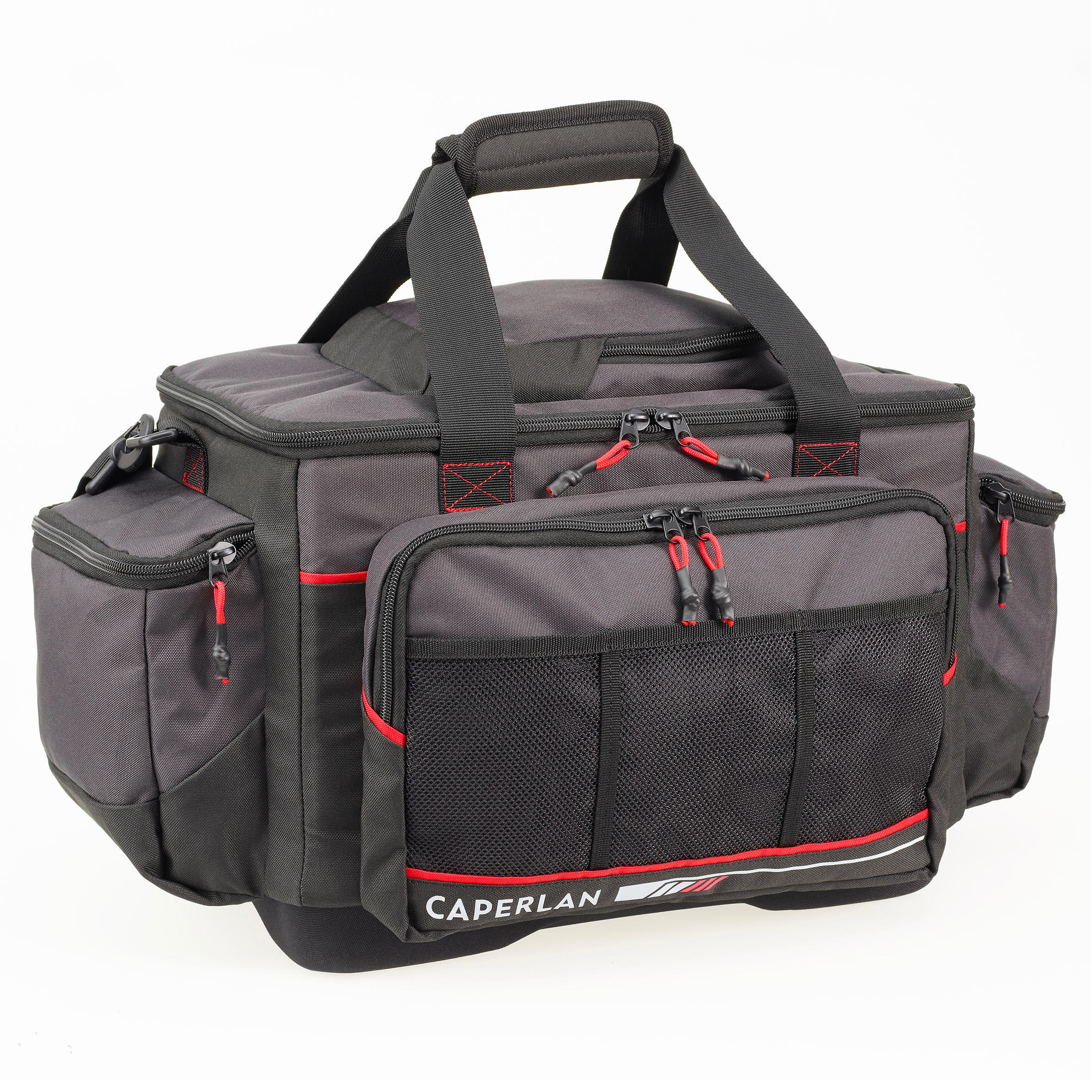 Fishing bag for storage and transportation Carryall L 31 l fishing bait black/red CAPERLAN , black/fire red