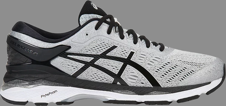 Sneakers gel kayano 24 'silver black' Asics, silver